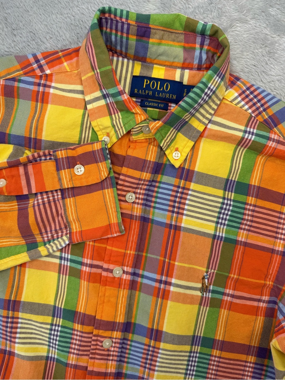 Polo Ralph Lauren Classic Fit Plaid Oxford Shirt Men’s Small